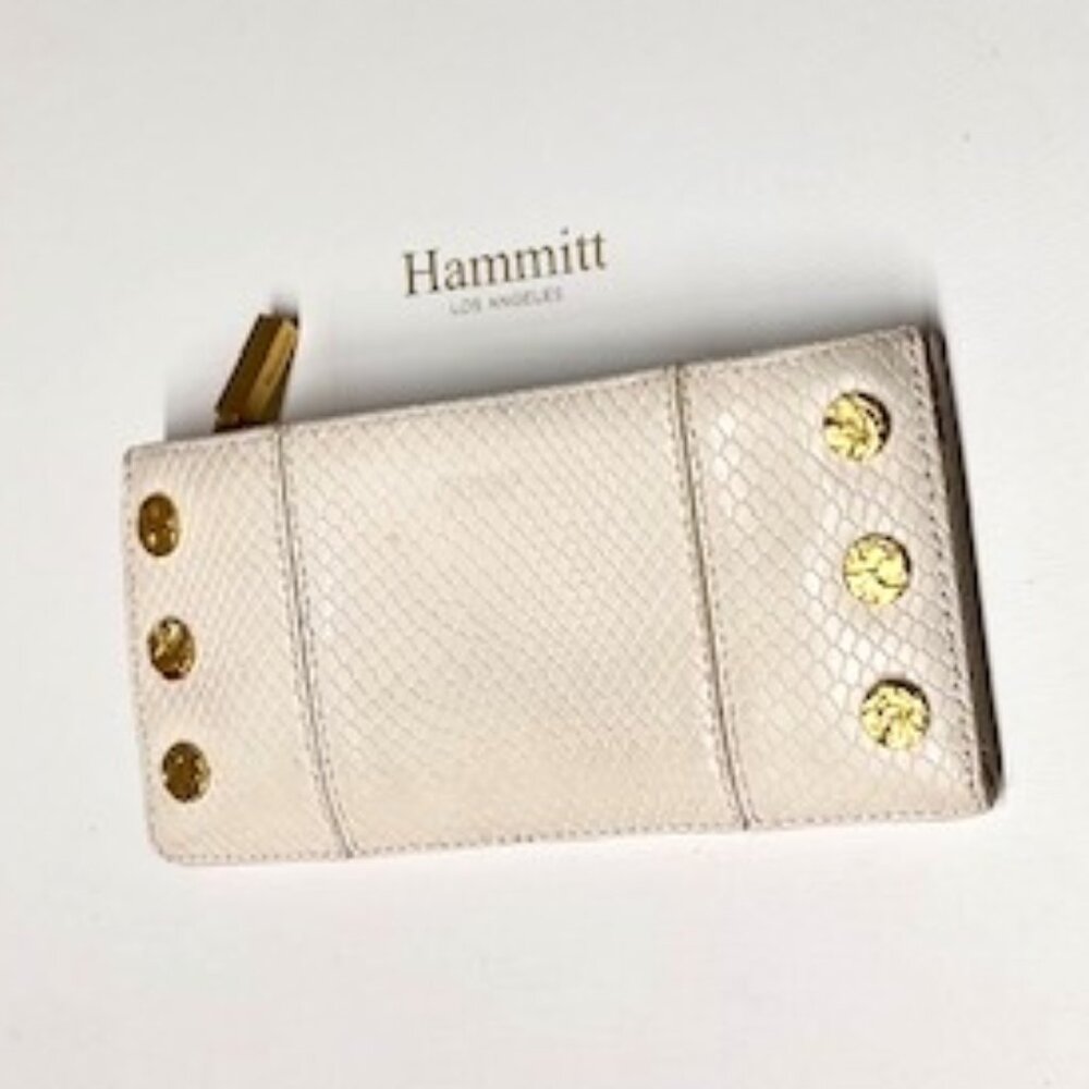 Hammitt 110 North Wallet - Marshmallow White Snake